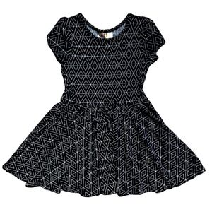 Dot Dot Smile Midnight Prism Cap Dress Girls Size 2T Toddler Navy Blue White